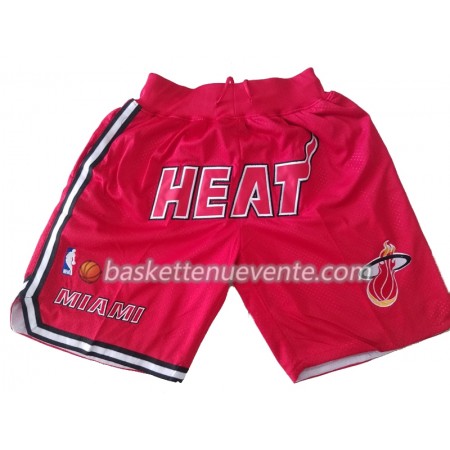 Homme Basket Miami Heat Shorts à poche Rouge Swingman